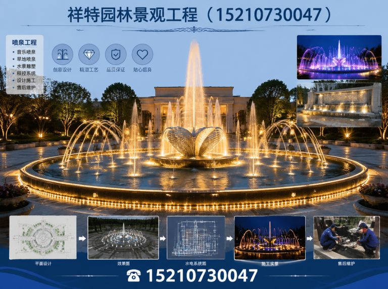 满城区景区喷泉展示图