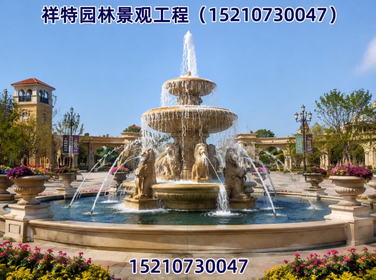 满城区旱地喷泉展示图
